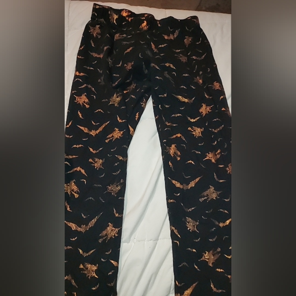 Halloween Bat Print Leggings